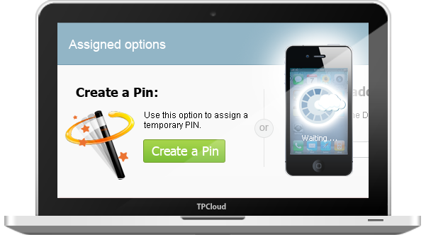Users can register devices easily with a simple PIN number